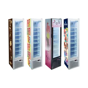 Meisda SD105 commercial upright refrigeration equipment 105L vertical ice cream display freezer