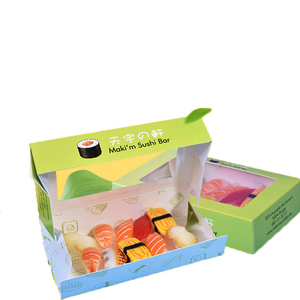 Phân Hủy Sinh Học Sushi Bento Hộp Matt Cán Lớn Takeout Sushi Cuộn Container Nhà Máy Nhà Cung Cấp Của Bìa Bao Bì Cho Thực Phẩm - Product Image 1