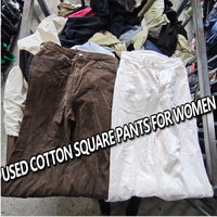 Celana Katun Wanita Bekas Berkualitas Grade A, Ukuran Campur, Grosir Pakaian Bekas, Stok Pasokan Global