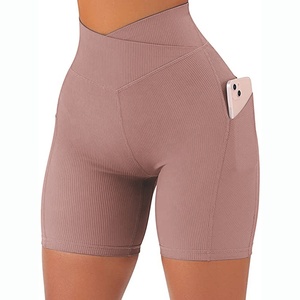 Ropa – Leggings personnalisés pour femmes, Logo imprimé 3D, Nylon côtelé, Spandex, <span class=keywords><strong>short</strong></span> de motard pour femmes - Product Image 5