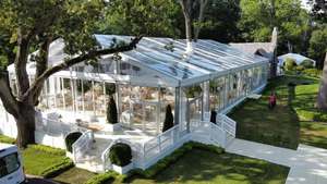 Tente de réception transparente de grande qualité, cadre en aluminium sur mesure, tentes de luxe pour mariages et événements en plein air, capacité 99-1000 personnes, PVC ignifuge - Product Image 5