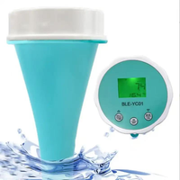 Analyseur d'eau de piscine flottant intelligent 6 en 1 PH Chlore EC TDS ORP TEMP Testeur pour spa et piscine avec application Bluetooth