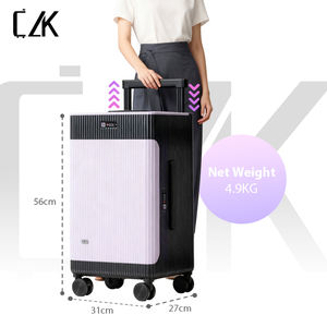 Valise de Voyage d'Affaires Moderne 20 Pouces en PC Moulé par Injection avec Cadenas, Cubes de Rangement, Étiquettes Mignonnes et Trolley - Product Image 4