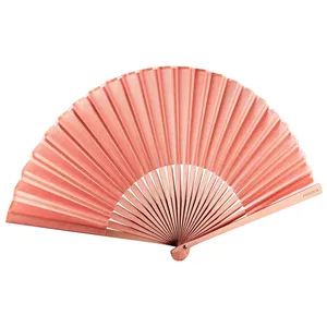 Full Customized Al Metal Hand Fan With Gift Box Abanicos De Mano Custom Folding Aluminum Hand Fan Pink Hand Held Makeup Fans