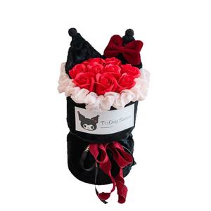 ช่อดอกกุหลาบเทียมสบู่รูปหมีผ้ากำมะหยี่นุ่มสุดๆเหมาะสำหรับเป็นของขวัญวันเกิดหรือวันวาเลนไทน์สำหรับแฟน - Product Image 2