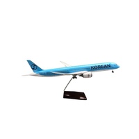 Modèle d'avion de passagers coréen Yiguan 787-10, 47 cm, en résine, technique de durcissement à chaud, roues lumineuses réalistes, boîte de simulation couleur