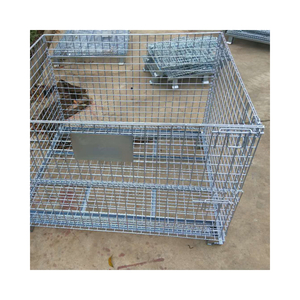 Dây lưới lồng tùy chỉnh kích thước có sẵn công nghiệp Gấp Thép lưu trữ Bướm lồng với bánh xe - Product Image 4