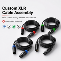 Câble audio professionnel XLR 3 broches mâle-femelle sur mesure pour systèmes sonores de scène et de studio – Fabricant OEM/ODM