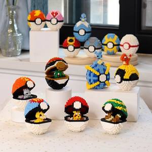 20 modèles de blocs de construction micro Pokeball de haute qualité, 427-602 pièces/ensemble, dans un emballage cadeau pour enfants et adultes, pour soulager le stress - Product Image 1