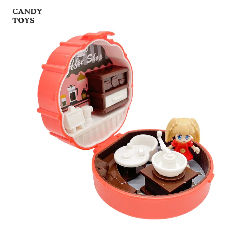 Fun Charm World Funny Blind Box Candy Toy With Doll For Girl Plastic Cartoon Sweet Toys