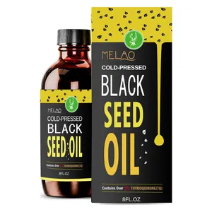 Private label OEM Melao Thymoquinone puro turco nero olio di cumino per il corpo di sostegno e capelli