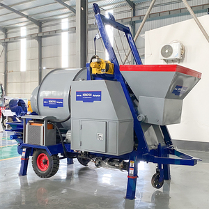 Bétonnière mobile sur remorque de 30 m³/h <span class=keywords><strong>avec</strong></span> pompes, machine à <span class=keywords><strong>béton</strong></span> mobile sur roues, alimentée au diesel, pour travaux d'ingénierie - Product Image 5