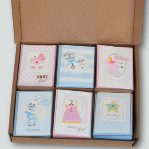 Kartu ucapan bayi laki-laki perempuan, lucu <span class=keywords><strong>Mini</strong></span> interaktif kartu ucapan undangan bayi lahir kartu ucapan undangan - Product Image 3