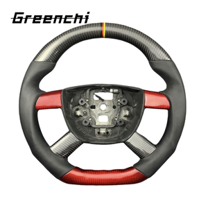 พวงมาลัยคาร์บอนไฟเบอร์แบบฐานเรียบสำหรับฟอร์ด โฟกัส V348 รุ่นสปอร์ต อัพเกรดและปรับแต่งพวงมาลัยแบบไม่มีถุงลมนิรภัย - Product Image 5