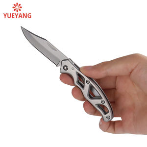 سكين قابل للطي من الفولاذ المقاوم للصدأ من YUEYANG CNC بمقبض مجوف وطلاء تيتانيوم رمادي خفيف الوزن للاستخدام اليومي والصيد والتكتيكي وتصنيع المعدات الأصلية - Product Image 5