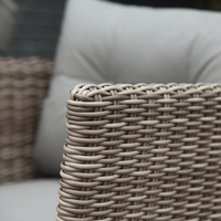 OSMEN LUMI Rattan Gartenmöbel Aluminium rahmen Metall Lounge Chair Einzels ofa für Patio Villa