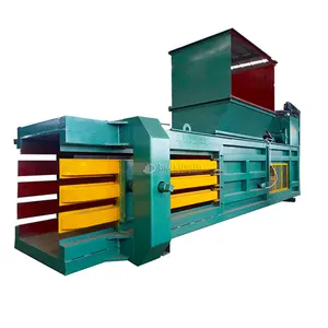 Semi-Automatic Horizontal Hydraulic Waste Carton PET And Straw Baling Press Machine