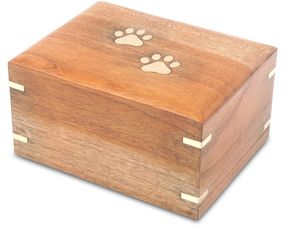 جرة خشبية عالية الجودة مصنوعة يدويًا وصديقة للبيئة ومتينة لحفظ رماد الحيوانات الأليفة، تذكار للحيوانات الأليفة من شاندونغ، الصين - Product Image 2