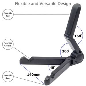 Custom Logo Universal Foldable Tablet Stand, Portable Phone Holder for Corporate Gift, Adjustable Desktop <b>Bracket</b> Bulk Sale - Product Image 2