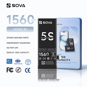 <span class=keywords><strong>Batterie</strong></span> de téléphone certifiée SOVA CE RoHS, <span class=keywords><strong>prix</strong></span> <span class=keywords><strong>d</strong></span>'usine, pour <span class=keywords><strong>iPhone</strong></span> <span class=keywords><strong>5S</strong></span>, <span class=keywords><strong>batterie</strong></span> mobile de remplacement Li-polymère, 0 cycle, 100% de santé - Product Image 1