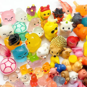 Mini-animaux en résine, figurines miniatures pour accessoires de maison de poupée miniature, artisanat de jeu de cache-cache, décorations, jouets pour aquarium - Product Image 1