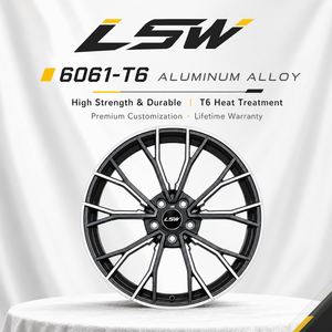 ล้อฟอร์จแบบหลายก้าน ขนาด 18 19 20 นิ้ว รุ่น LS8154 5x114.3 5x120 5x112 สี Gunmetal ขอบลึก สำหรับ BMW Audi VW Golf Honda - Product Image 4