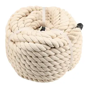 Rope 2mm 2 Mm 4mm 12mm Color Branded Recycled Waxed Macrame Cotton Macrame Thread Tapestry Wool Cord Rope