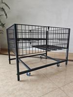Table promotionnelle personnalisable de haute qualité avec revêtement en poudre noire, chariot de présentation en fil métallique antirouille avec roulettes