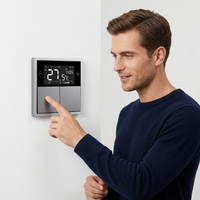 Panneau de thermostat PC intelligent 3-en-1 avec bus KNX pour système de climatisation, d'air frais et de chauffage par le sol