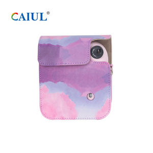 Sac à bandoulière à motif dégradé pour caméra <span class=keywords><strong>Instax</strong></span> cloud, étui de protection PU sac de rangement pour caméra pour fujifilm <span class=keywords><strong>instax</strong></span> <span class=keywords><strong>mini</strong></span> 12 - Product Image 3
