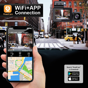 2.0 pollici mini 4k wifi gps 3 canali visione notturna dash cam anteriore e posteriore e interno dashcam 3 lenti auto <span class=keywords><strong>dvr</strong></span> 4k dashcam - Product Image 3