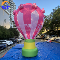 Décorations sur pied et suspendues pour centres commerciaux et expositions en plein air Modèles de montgolfières gonflables personnalisés