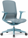Chaise de bureau ergonomique avec dossier et pivotante, chaise en maille respirante pour le personnel, réglable en hauteur