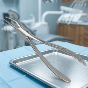 BK Industries Manual Extract Forceps Serrated Stainless Steel <b>Dental</b> Plier Forceps CE Certified <b>Dental</b> Surgery <b>Equipment</b> - Product Image 3