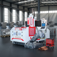 Machine de fraisage CNC de type portique GMC1616 avec convoyeur de copeaux et enceinte entièrement fermée
