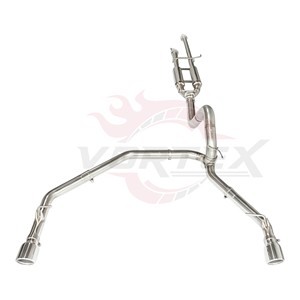 ระบบท่อไอเสียสแตนเลสสตีลประสิทธิภาพสูง Vortex สำหรับรถกระบะ Toyota Tundra พร้อมท่อเรโซแนเตอร์คู่แบบปรับแต่ง - Product Image 1