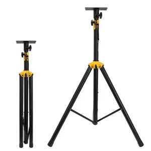 National Day high quality wholesale speaker stand heavy duty metal yellow speaker stand tripod live stand