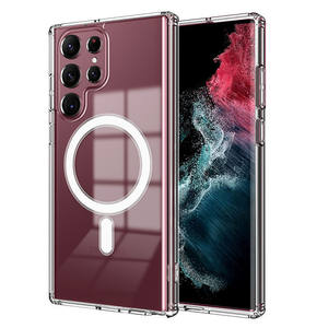 Vente en gros pour <span class=keywords><strong>Samsung</strong></span> pour Galaxy S25 S24 S23 S22 <span class=keywords><strong>Coque</strong></span> de téléphone transparente en TPU magnétique <span class=keywords><strong>Coque</strong></span> de protection arrière - Product Image 5