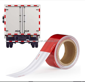 Cường độ cao an toàn màu đỏ trắng Dot Băng Vinyl Phản Chiếu C2 khả năng hiển thị cao cho xe tải an toàn đường Bộ cảnh báo khả năng hiển thị Băng - Product Image 1