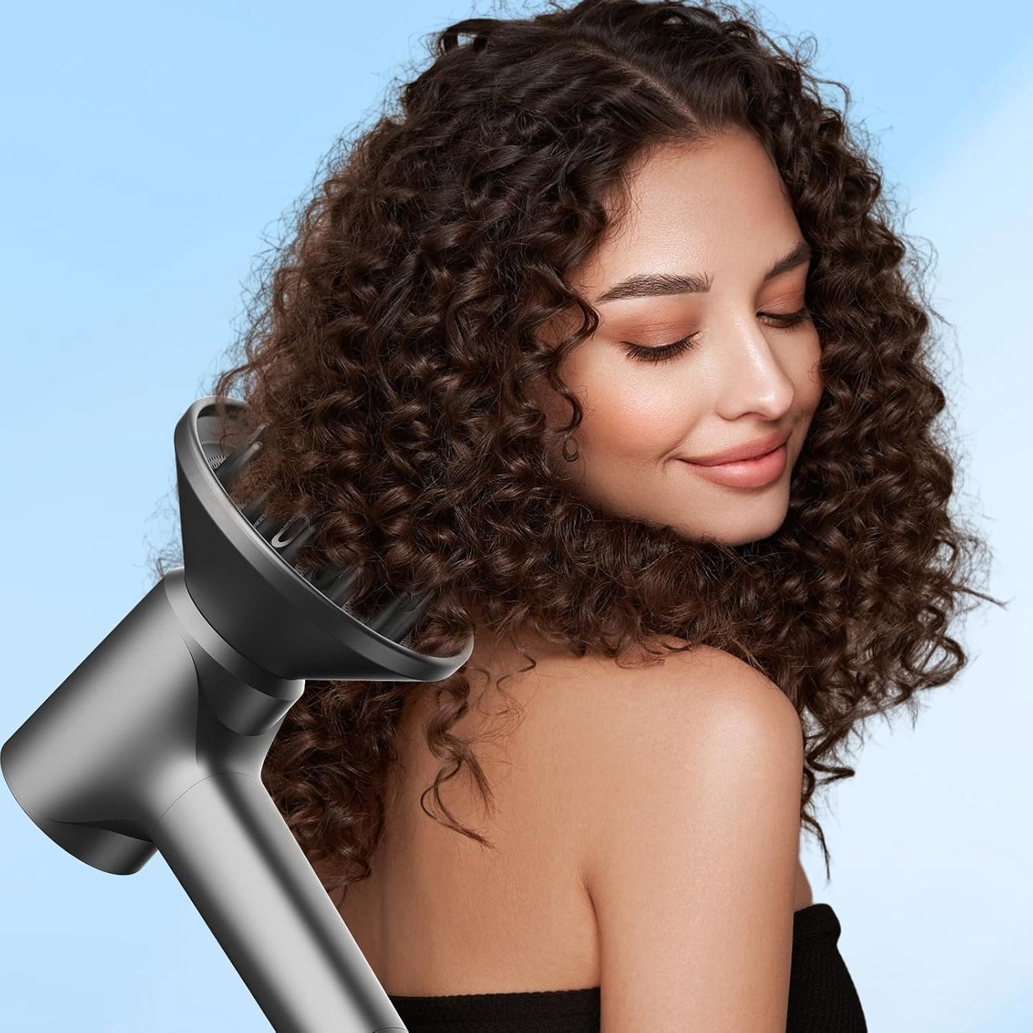 wavy hair professional diffuser hair dryer