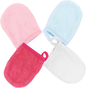Microfiber Cleaning Pad Reusable Make up Remove Pad Eco-friendly Face Cleaning Mitt Makeup Remover Glove