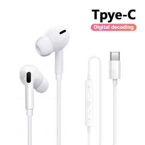 Earphone Wired Type-C USB C untuk iPhone 15 16 14 13 1.2M In-Ear Bass 3.5mm 8Pin Earbuds Headphone dengan Mic untuk Samsung Xiaomi - Product Image 6