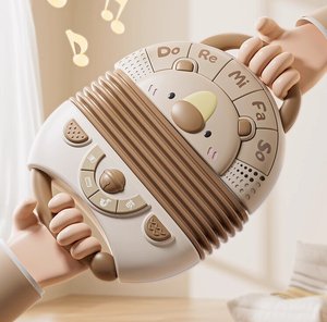 Accordéon musical en gros, jouet multifonctionnel, clavier mignon en forme d'ours, avec lumière musicale, alimenté par piles - Product Image 3