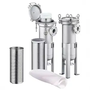 Edelstahl 304/316 Beutelfiltergehäuse für Getränke Wein industrielle Filtration