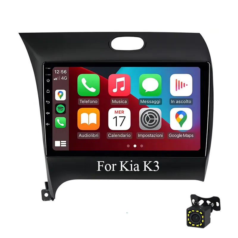 Wired Carplay Android 12 Car Radio Multimedia For Kia K3 Cerato Forte 2013-2018 android Auto 2G+32G 2 Din GPS WIFI Screen
