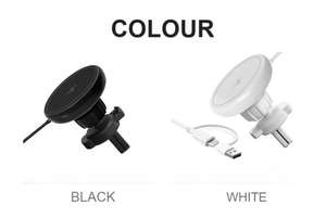 Nuevo soporte magnético para teléfono móvil para coche, soporte móvil para coche, 15W, ventilación magnética, <span class=keywords><strong>cargador</strong></span> inalámbrico para coche - Product Image 5