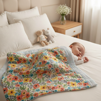 4-laags bamboe katoenen mousseline luierslaapzak 47x47 inch mousseline luierslaapzakken voor pasgeborenen & baby's