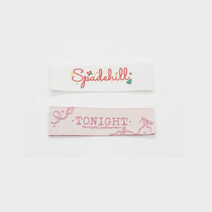 Etiqueta Tejida Personalizada para Ropa de Marca Privada, Patrón Rectangular Impreso para Prendas, Bolsos y Zapatos - Product Image 4