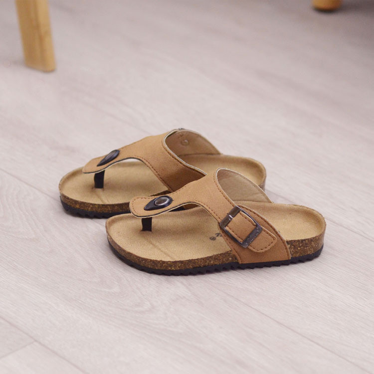 2021 Children Cork Slippers Fashion Summer Slides Sandals Anti-slip Casual Kids Shoes
