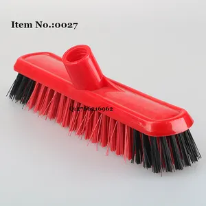 HQ0027 floor scrub brush 54" ss long handle with surface grout brush